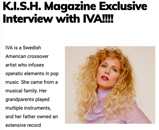 K.I.S.H. Magazine Interview